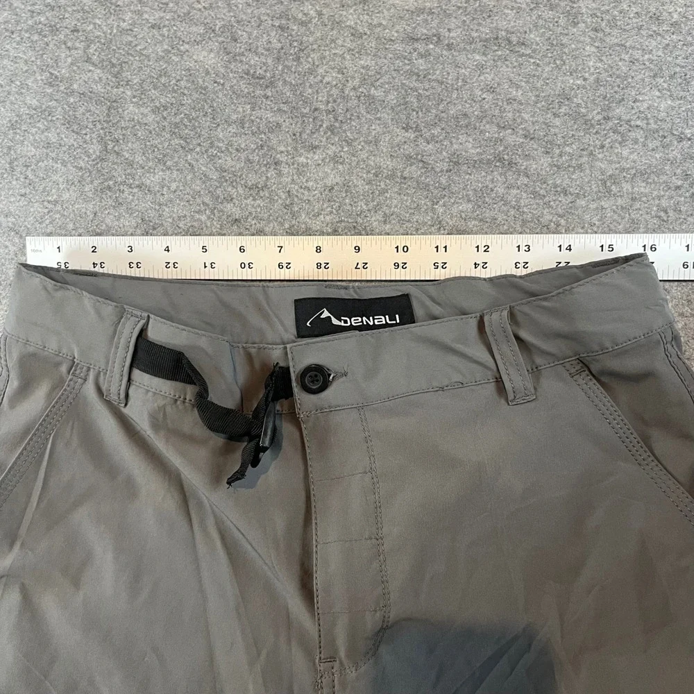 Denali Mens‎ Performance Hiking Shorts Gray Gorpcore Outdoor 32 Stretch Cargo